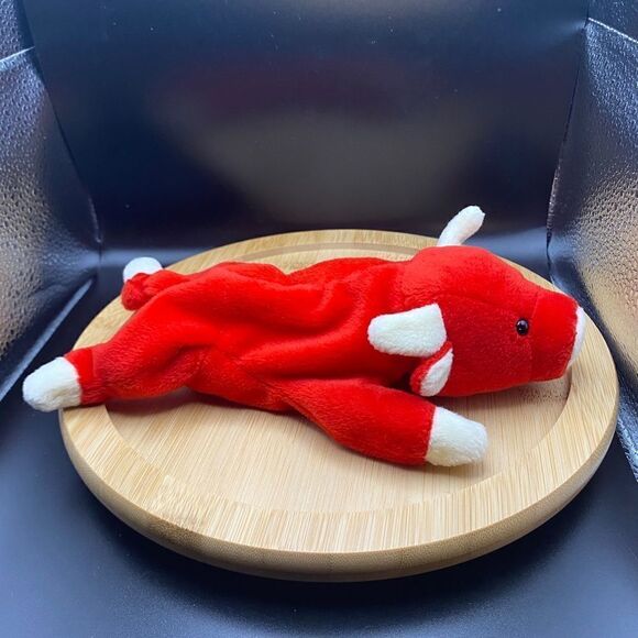 Ultra rare and collectible, Snort the Bull.  2 beanie set.  Both mint condition - Picture 2 of 16